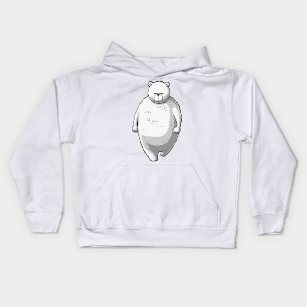 WHITE BEAR Kids Hoodie by presentees